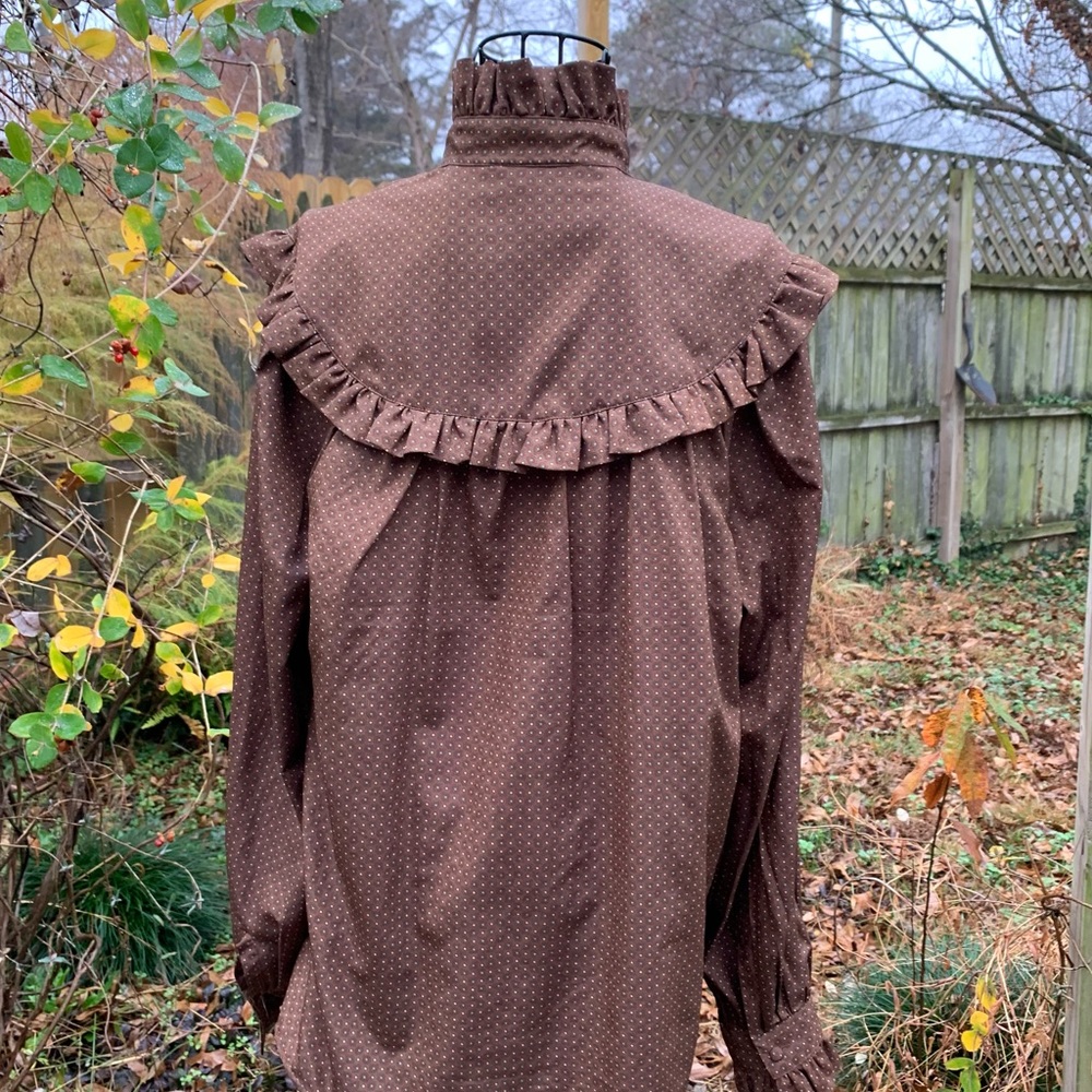 Vintage Chaus Boho Prairie Cottagecore Top Shirt - Picture 3 of 15